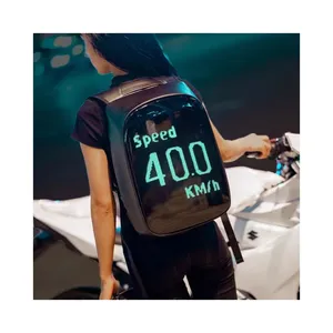 2024 Smart Advertising Business Backpack LED Display Screen bags for makeup
