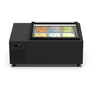 Vitrine à glaces de comptoir, <span class=keywords><strong>Petit</strong></span> congélateur, Armoire à glaces, Meuble de buffet, Armoire à glaces à petite cuillère - Product Image 2