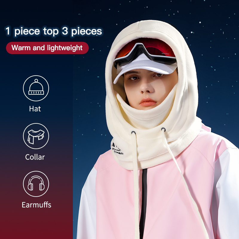 Multi-Function Thermal Fleece Balaclava Hood | Windproof Biker Cap | Motorcycle Cycling Mask | Cold