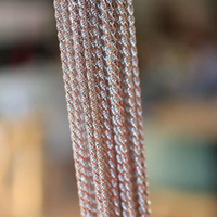 Collier en argent plaqué or italien 18 carats, style tendance, bijoux plaqués or en gros