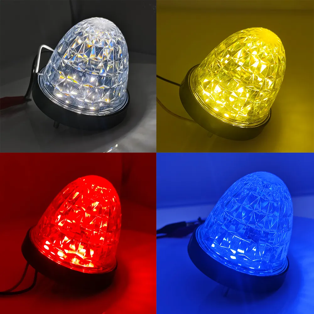Red amber white blue yellow side marker clearance lights for trailer watermelon led lights for trucks 12-36v 100% waterproof