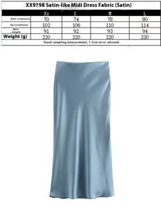 Váy midi dài lưng cao chất liệu <span class=keywords><strong>satin</strong></span> kiểu Pháp bằng polyester dành cho nữ, có 15 màu, thanh lịch để mặc hàng ngày hoặc dự tiệc - Product Image 4