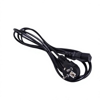 Câble d'alimentation VDE IEC de qualité supérieure, cordon d'extension 3 broches EU avec prise en cuivre 250V pour ordinateur et appareils électroménagers