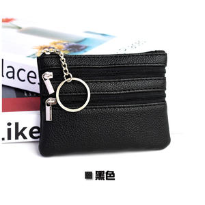 Monedero de Cuero PU de Moda 2026, Mini Monedero de Cuero con Cremallera y Llavero - Product Image 6