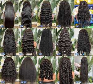 Pelucas de Cabello Humano Brasileño Virgen de Alta Calidad con Cutícula Alineada, Pelucas con Frente de Encaje de Diamante para Mujeres Negras - Product Image 5