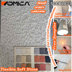 Revestimiento de Pared Exterior de Piedra Flexible, Textura de Tela Gruesa, Impermeable, Ligero, Suave, Loseta de Piedra Cortada para Decoración de Paredes - Product Image 2