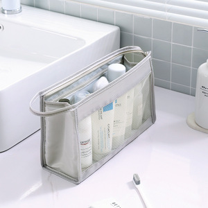 Beilian Toiletry <b>Bag</b> Rectangle Mesh Travel Storage <b>Bag</b> For Skincare And <b>Makeup</b> Products - Product Image 1