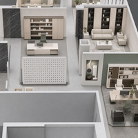 Service de conception intérieure clé en main pour bureaux, écoles, cliniques médicales et espaces publics, avec liste de plans de construction et fourniture de matériaux modernes en MFC