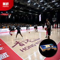 Revêtement de sol sportif en érable MERRY PRO, écologique, durable, résistant au feu, installation rapide, pour terrains de basketball et de badminton en intérieur
