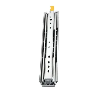 Vendeur chaud 76mm Pull Out Rail Roulement <span class=keywords><strong>À</strong></span> Billes Glissières De Tiroir Avec Serrure Heavy Duty Télescopique <span class=keywords><strong>Plateau</strong></span> Piste 220kg Chargement - Product Image 1