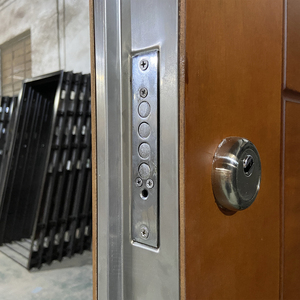 Puerta DE SEGURIDAD TECHTOP económica, modelo básico, puerta de entrada exterior principal de acero blindado para mercados de exportación - Product Image 6