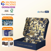 Caja de Cartón Negra con Logotipo Personalizado, Cajas de Envío Corrugadas al por Mayor, Caja de Envío Pequeña Ecológica, Embalaje de Papel
