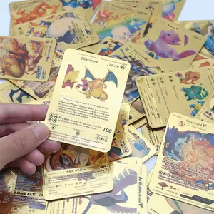 Français Espagnol Anglais Allemand Poke Mon TCG Table Cartes À Jouer En Gros Rare Pokemoned Collection Jeu Carte KidsToy - Product Image 5