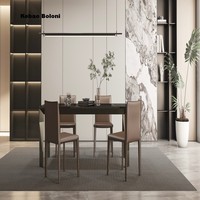 Moderner Rechteckiger Esstisch mit Edelstahlrahmen und Spiegelglasplatte für Hochzeiten und Events, Möbel für das Esszimmer