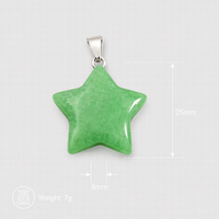 Pendentif étoile en pierre précieuse naturelle 25mm grosses perles de cristal de guérison pour la fabrication de bijoux Chakra Protection énergétique breloques en gros cadeau