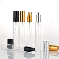 Petit vaporisateur vide de 2ml 3ml 5ml 8ml 10ml testeur de parfum rechargeable échantillon de bouteille de parfum en verre mince de voyage avec bouchon à vis vente en gros