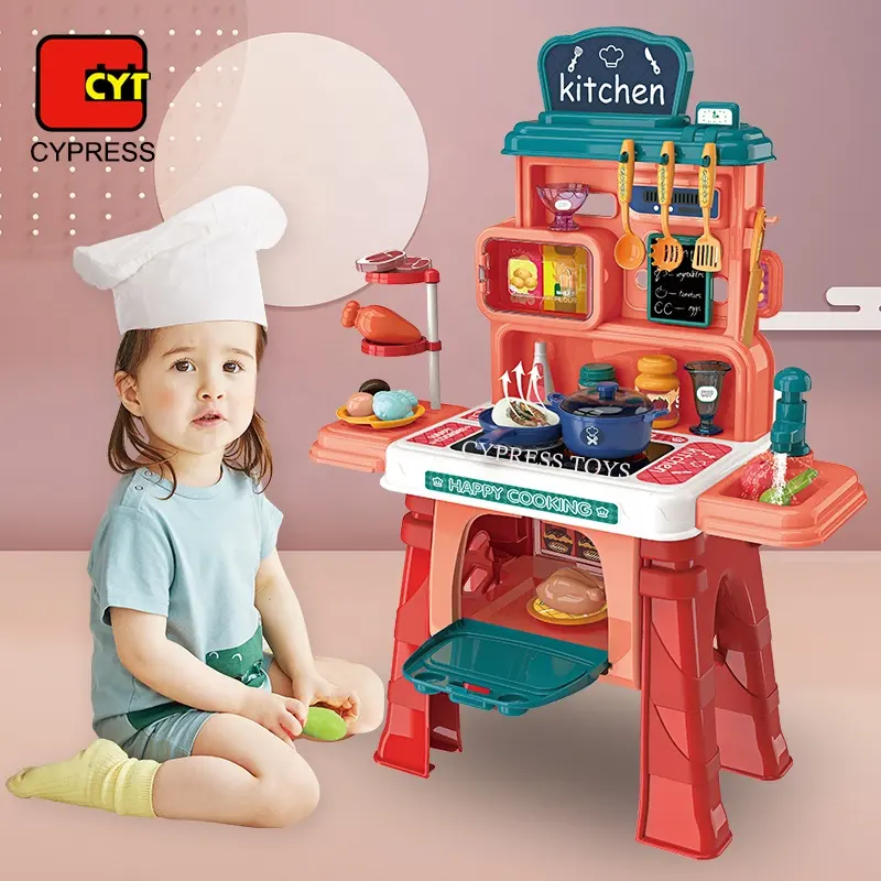 ألعاب مطبخ سعيد, أحدث ألعاب المطبخ سعيد ألعاب طاولة الطبخ لعبة الاطفال التظاهر اللعب المطبخ اللعب