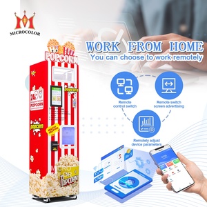 Phong Cách Mới Đầy Đủ Tự Động Thương Mại Rạp Chiếu Phim Mall Pop Ngô Máy Bỏng Ngô Máy Bán Hàng Tự Động Với Đồng Xu Hóa Đơn Thẻ Tín Dụng Chấp Nhận - Product Image 4