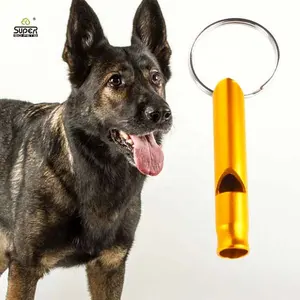 アルミニウム合金電気メッキ犬のトレーニングホイッスルカスタムロゴ