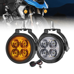 Feux antibrouillard LED pour moto de 3,5 pouces, faisceau spot TIR, rétroéclairage ambre, feux de conduite pour moto BMW GS Adventure - Product Image 1