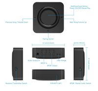 Bluetooth 5.0 Audio 2 en 1 émetteur-récepteur sans fil CSR8670 Aptx adaptateur 3.5mm AUX pour voiture TV maison écouteurs haut-parleur