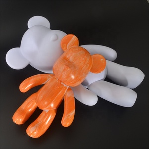 Venta al por mayor 18cm/23cm/33cm/53cm/75cm/100cm oso fluido DIY pintura oso de peluche blanco con pinturas acrílicas - Product Image 3