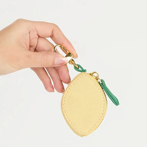 Cross-border style PU leather coin <b>purse</b>, new fruit lemon mini wallet, <b>cute</b> hanging multi-functional coin <b>purse</b> - Product Image 1