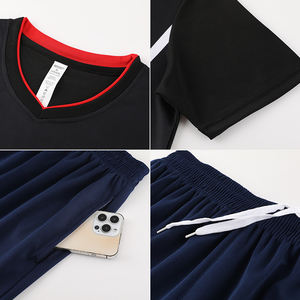 Atmungsaktive Fußballverein-Sportbekleidung für Erwachsene und Kinder Fußball-Trainingskleidung Blanko-Fußballuniform - Product Image 4