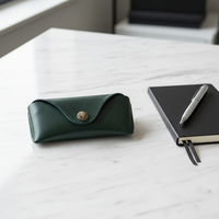 Étui de rangement portable BX carré minimaliste vintage en cuir PU souple rembourré, léger et résistant à la pression
