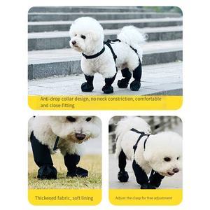 <span class=keywords><strong>Go</strong></span> Dog Shoes Quatre Saisons Universel Imperméable Antidérapant Pet Supplies Animal Pattern Protective Dog Shoes for Spring Halloween - Product Image 3