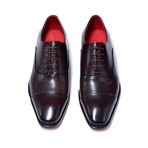 Scarpe Oxford da <span class=keywords><strong>Uomo</strong></span> in Vera Pelle con Lacci - Calzature Formali da Ufficio di Alta Qualità Fatte a Mano - Product Image 6