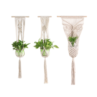 AAA278 Pot de fleurs en coton fait à la main, décoration de la maison, jardinière en corde tissée, cintre pour plantes, panier suspendu en coton