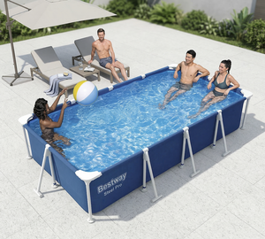 56404 - Piscina Elevada con Estructura de Acero y PVC de 10 pies, 300x201x66cm, Piscina <span class=keywords><strong>para</strong></span> Niños - Product Image 2