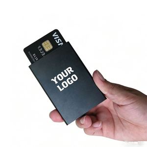 Xdh1716 Custom Logo Slim Aluminum Credit for Men Rfid Blocking Minimalist <b>Metal</b> Pop up <b>Wallet</b> Card Holder - Product Image 1