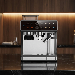 <b>Automatic</b> Espresso <b>Machine</b> Touch Screen Digital Control Stainless Steel 2L Water Tank 1500W Home <b>Coffee</b> Maker - Product Image 1