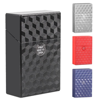 Accessoires pour fumeurs de tabac, boîte de rangement portable imperméable pour 20 cigarettes avec étui à cigarettes en plastique PP