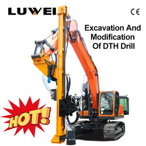 Fournisseur hydraulique d'équipement de perceuse de roche de fabricant monté par excavatrice d'appareil de forage de <span class=keywords><strong>DTH</strong></span> pour des projets d'extraction de carrière - Product Image 1
