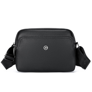 Sacs à bandoulière pour hommes en cuir PU personnalisé, sacs bandoulière en cuir tanné végétal, petits sacs messager en cuir de vachette tendance - Product Image 1
