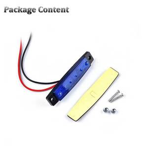 <b>Led</b> Side <b>Light</b> 6LED <b>Red</b> Green 12-24V Truck Trailer Turn Signal Lamp Plastic For Retrofit Upgrade - Product Image 3