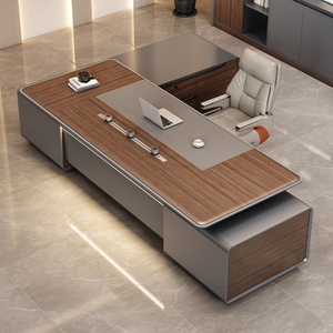 Muebles Modernos para Oficina en Casa, Escritorio de Estilo Mid-Century con Lámpara Magnética Recargable para Computadora, Diseño Elegante para Mayor Comodidad Laboral - Product Image 3