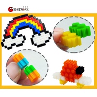 500 Piezas de Bloques de Construcción Mini de 8*8 mm, Bloques de Diamante Macro, Ladrillos Creativos DIY, Figuras de Modelos a Granel, Juguetes Educativos para Niños