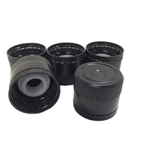 Bouchon à vis inviolable et insert verseur en plastique PP noir de 31,5 mm pour l'emballage de boissons en bouteilles et en bocaux