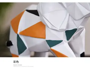 Kreatif Pernikahan Beberapa Gajah Dekorasi Rumah Hadiah Geometri Elefante Adorno Kantor Desktop Gajah Patung