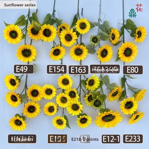 Girasoles Artificiales de Tallo Largo y Un Solo Tallo, Materiales Florales de Seda para Decoración de Bodas, Proyectos de Escaparates y Visualización en Centros Comerciales - Product Image 4