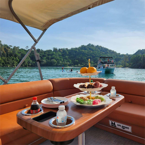 Remise Bateau ponton de luxe <span class=keywords><strong>à</strong></span> deux étages de 30 pieds avec tubes en aluminium de 27 pouces améliorés et moteur hors-bord <span class=keywords><strong>à</strong></span> <span class=keywords><strong>vendre</strong></span> - Product Image 4