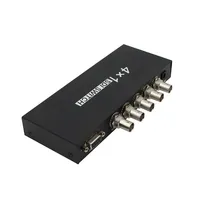 SDI 3G-SDI-HD-SDI 4x1 Switch Router Sinyal SDI Penuh 4 Saluran dengan Input/Output 4 Port SDI untuk Kamera CCTV DVR NVR