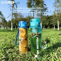 Bouteille d'eau portable en PC grande capacité pour le sport, résistante aux hautes températures, anti-fuite, sûre, pour la boisson directe en été