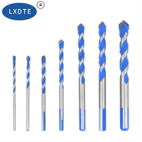Foret antidérapant LXDTE à revêtement bleu, queue triangulaire, pointe en carbure pour perceuse électrique sans fil