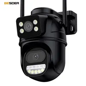 5Mp Ptz Wifi Ip Surveillance Camera Outdoor 5X Dig 16Mp 8K 10X Zoom Four Lens Secu Do Have 1080P 2 Way Audio With Zoo