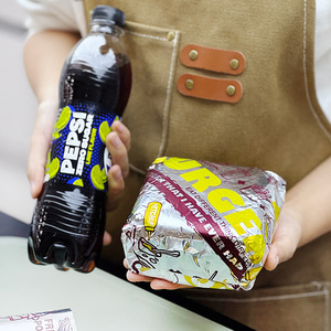 Biểu Tượng Tùy Chỉnh In Nhôm Lá Cách Nhiệt Có Thể Tái Chế Sáp Giấy Gói Thực Phẩm Giấy Cho Bánh Sandwich Burger Bánh Mì Sử Dụng - Product Image 4